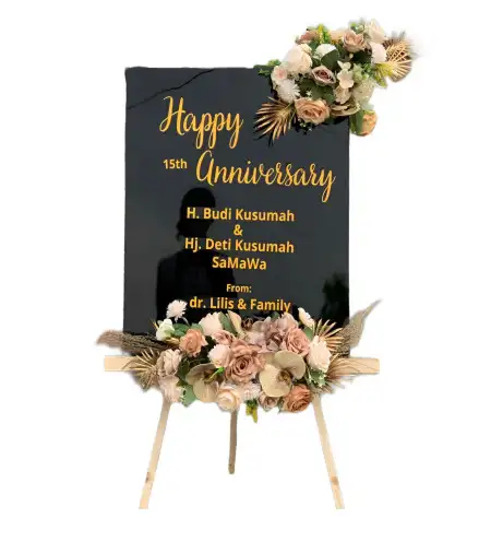 Papan Bunga Akrilik Bangun Galih