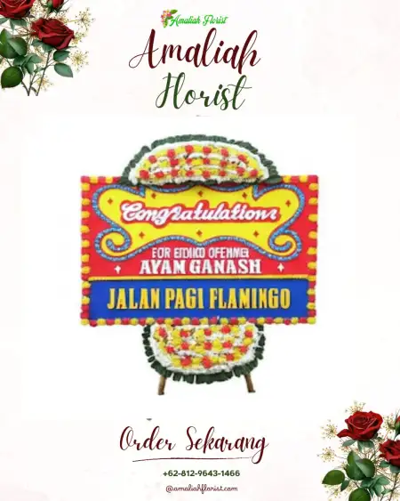 Sewa Papan Bunga Bangun Galih